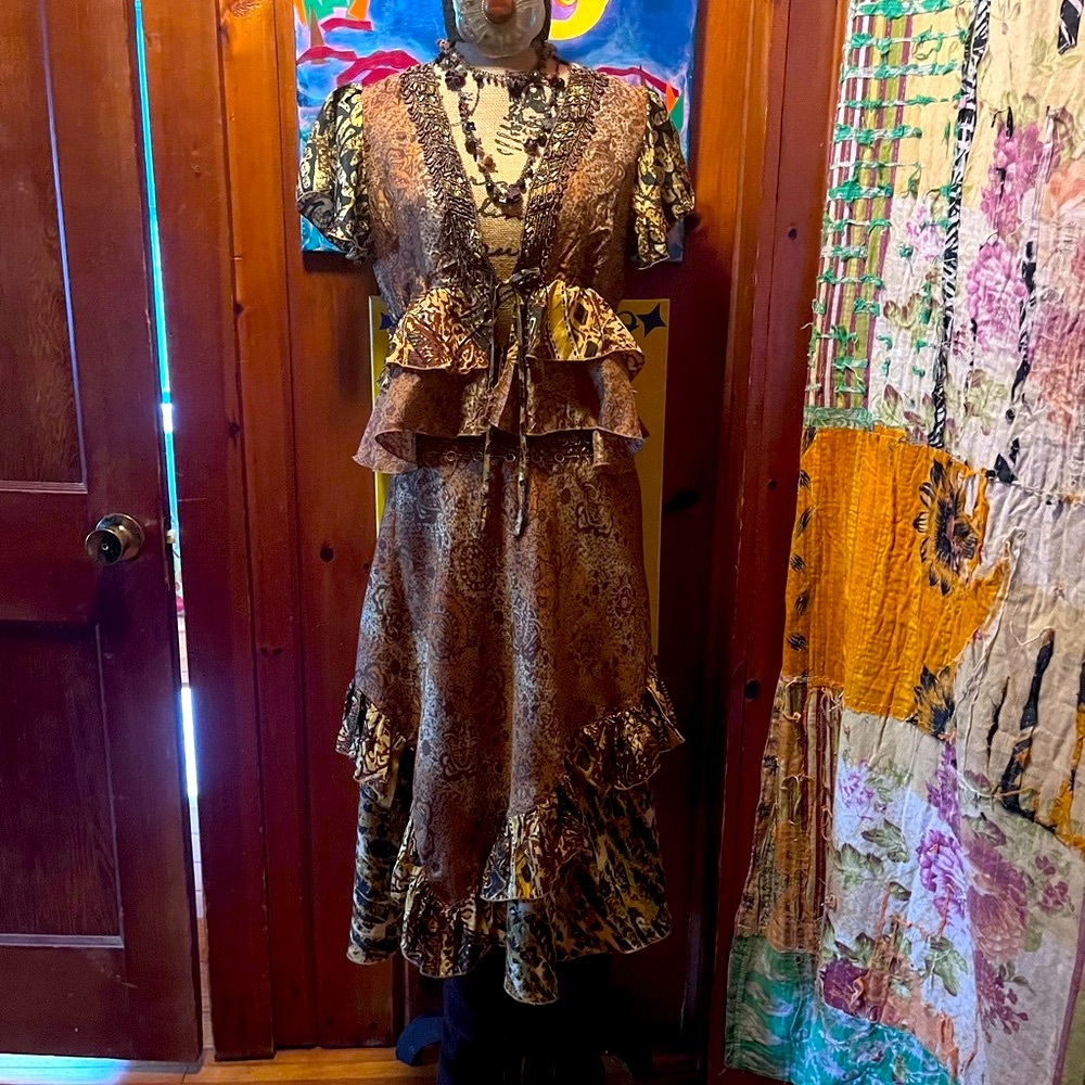 HALE BOB LOS ANGELES Silk Top and Skirt